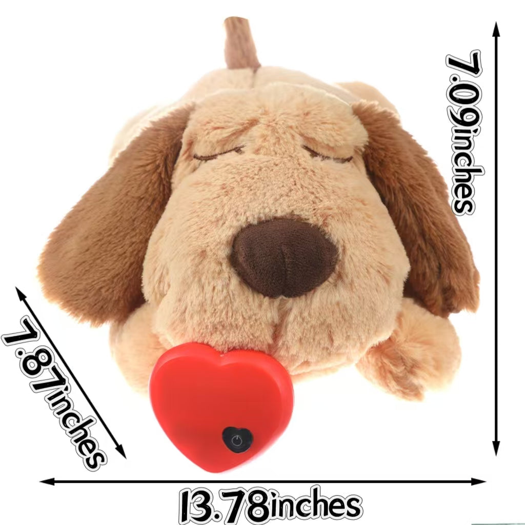 Dog Anxiety Companion Sleep Simulation Heartbeat Plush for Dogs,Claiming Plush for Aggressive Chewers,Durable Chew