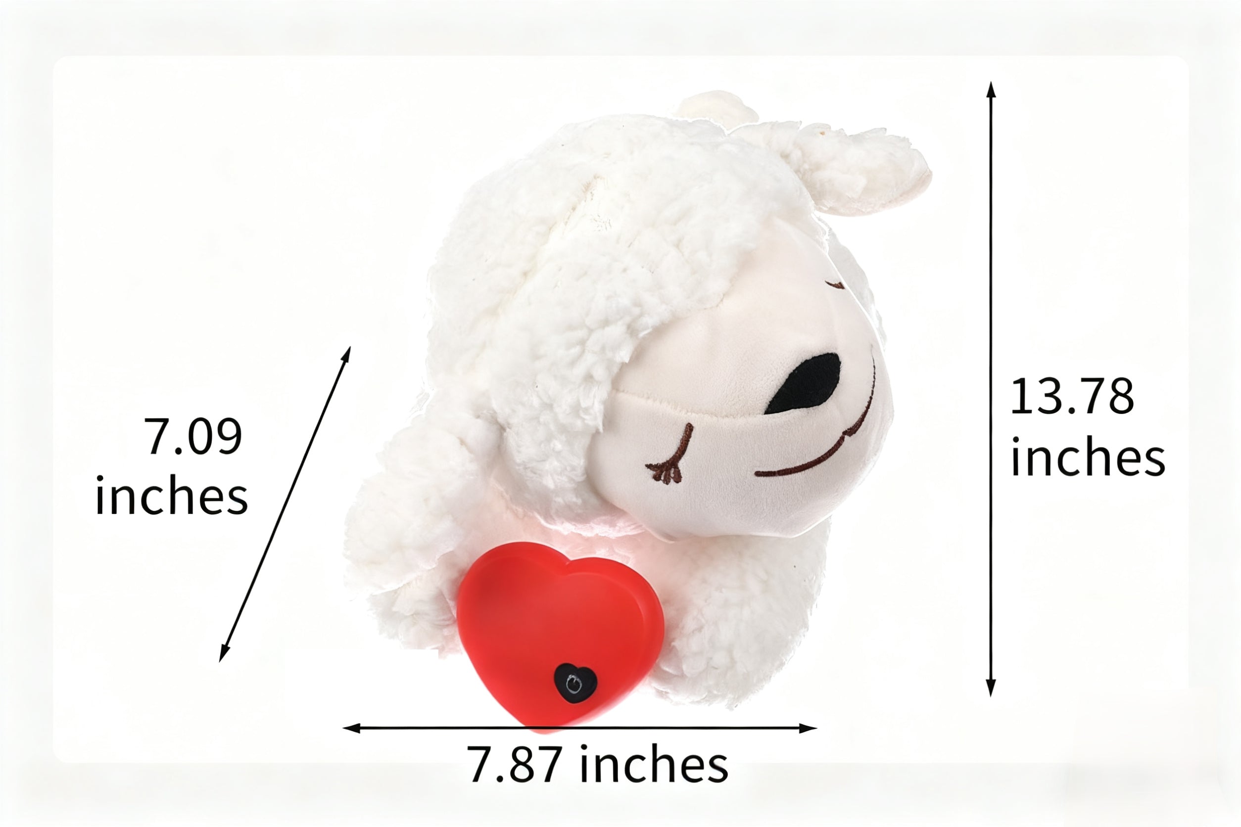 Dog Anxiety Companion Sleep Simulation Heartbeat Plush for Dogs,Claiming Plush for Aggressive Chewers,Durable Chew