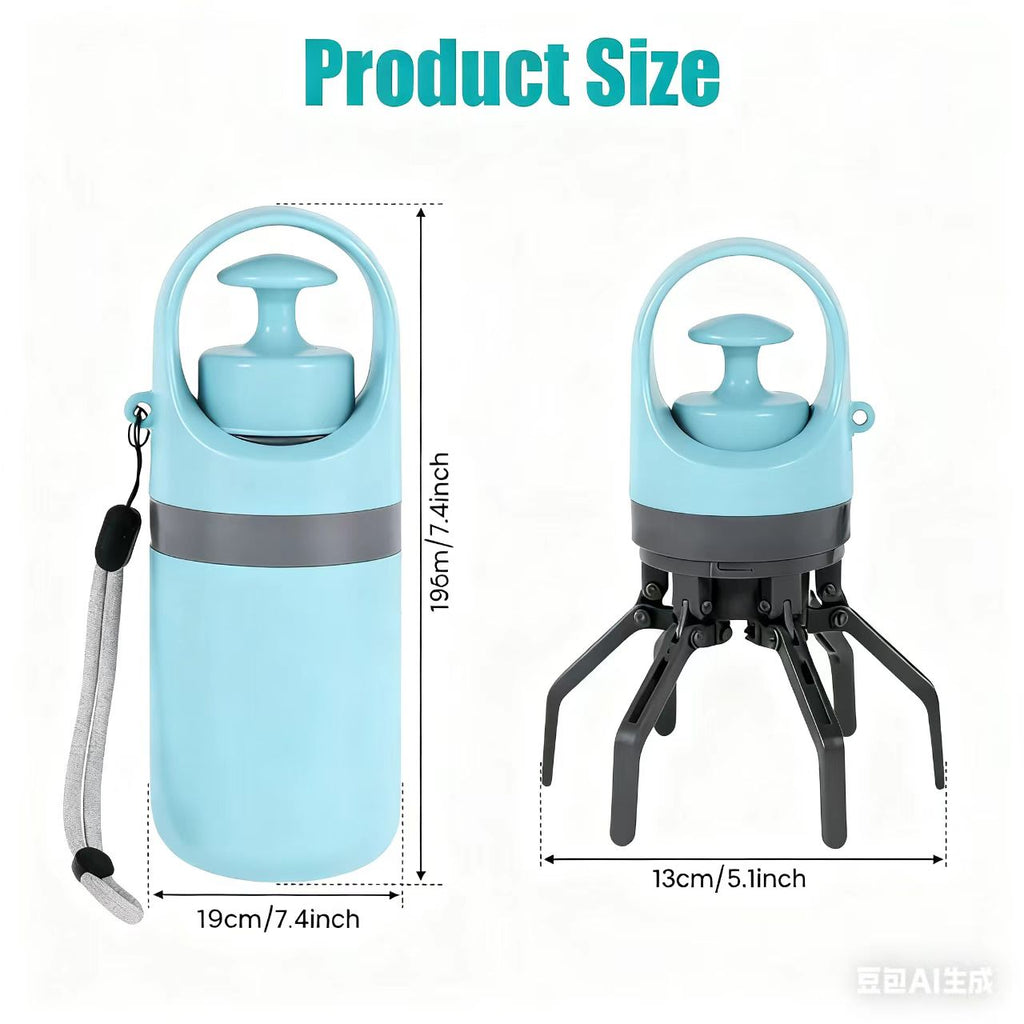 Portable Pet Poop Scooper with 1 Count Dog Waste Bag Holder & Dispenser for Outdoor Use Compact Design Essential Pet Supplies