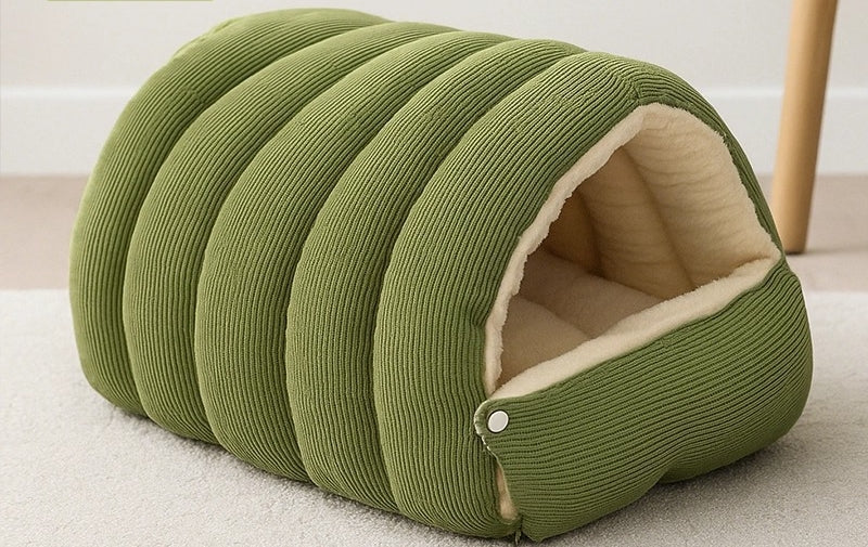 Cozy Pet Bed - Removable & Washable Winter Closed-Off Soft Cotton Cozy Cave House Warm Foldable Nest for Indoor Cats & Small Dogs Comfot Plush Snuggle Hut for Pet TikTokShopBlackFriday TikTokShopCyberMonday