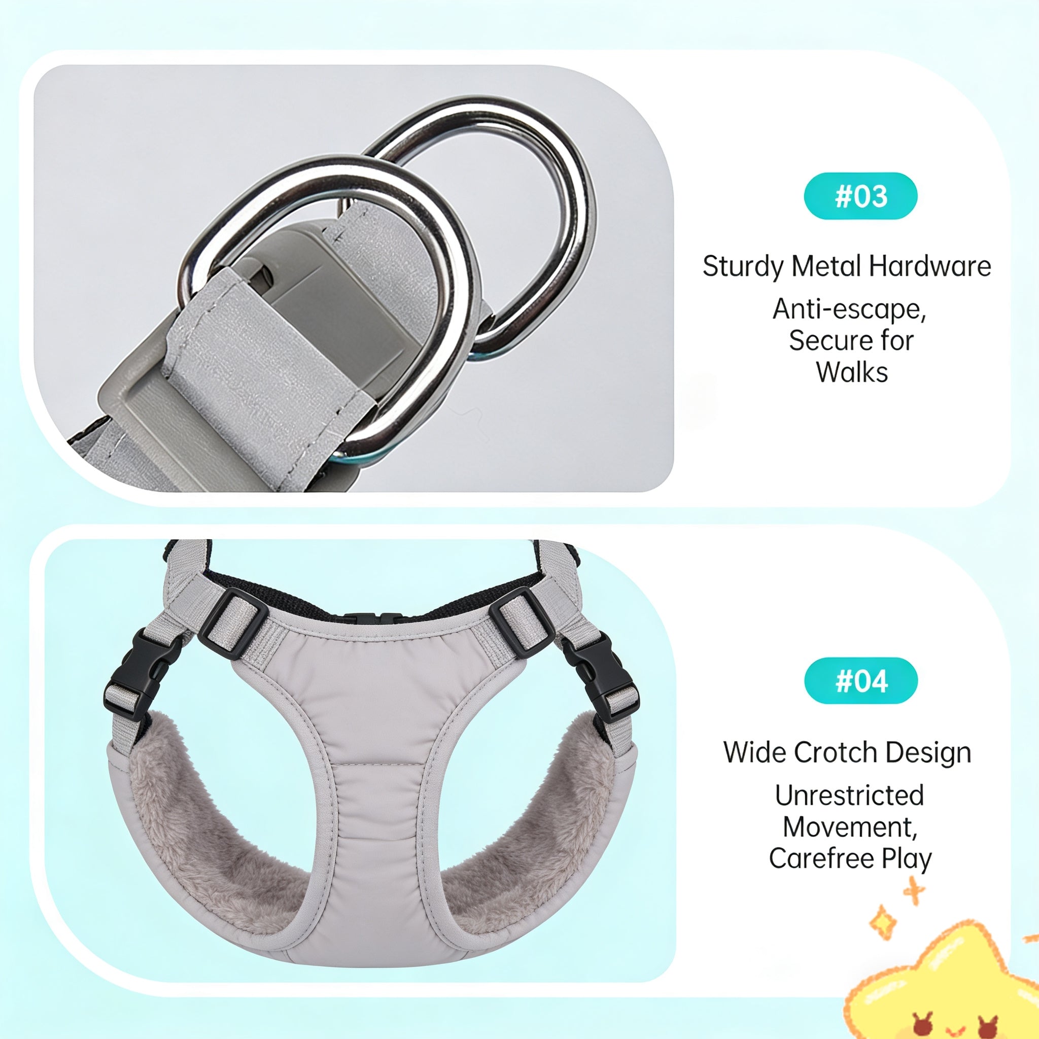 Autumn Winter New Fleece Dog Warm Clothes, Waterproof Leashable Four-Legged Pet Clothing, Portable Dog Jacket, Outdoor Reflective Anti-Cold Dog Coat