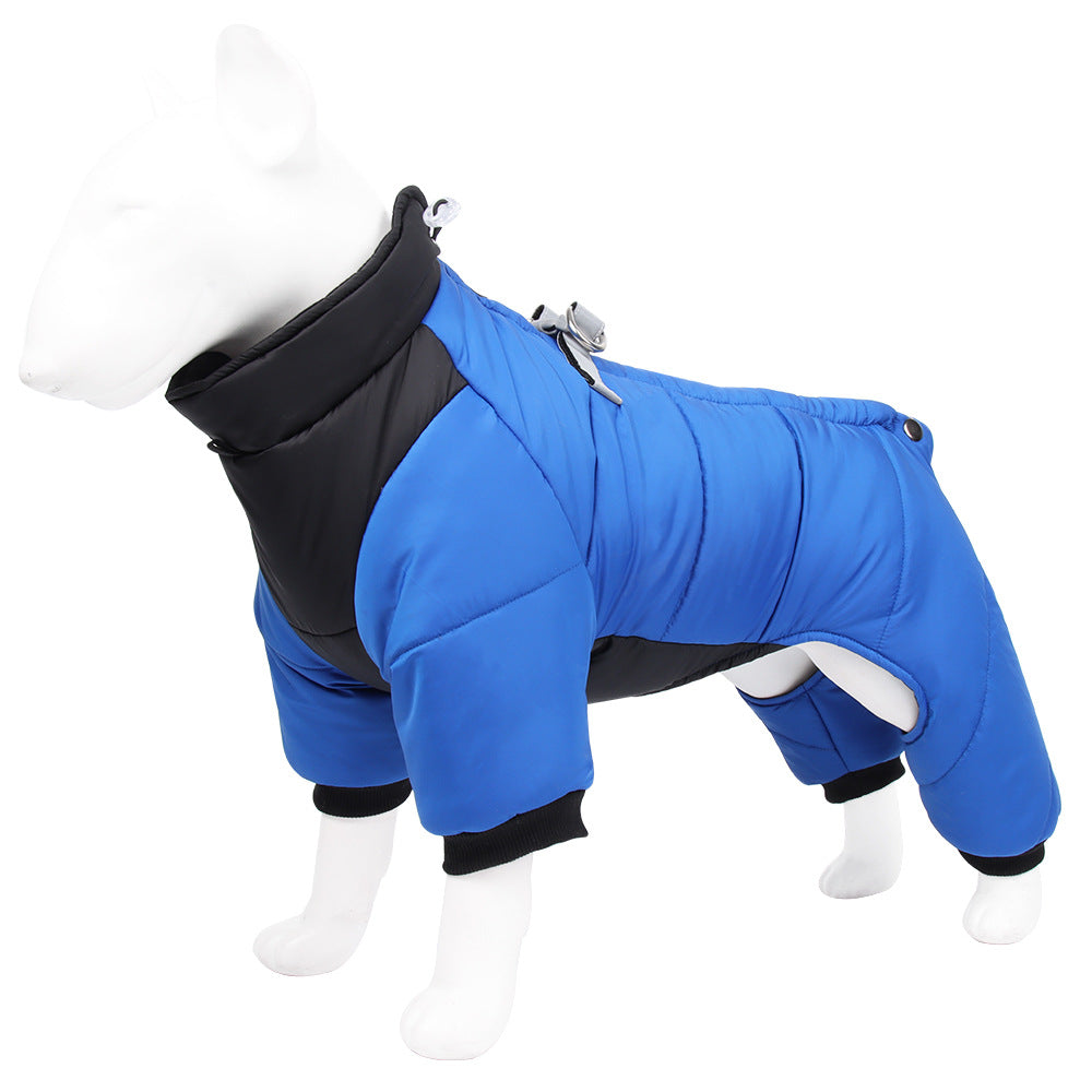 New Waterproof Coated Down Jacket Windproof Winter Outdoor Warm Dog Clothes Fashion Pet Anti-Cold Cotton Coat Thick Universal Size