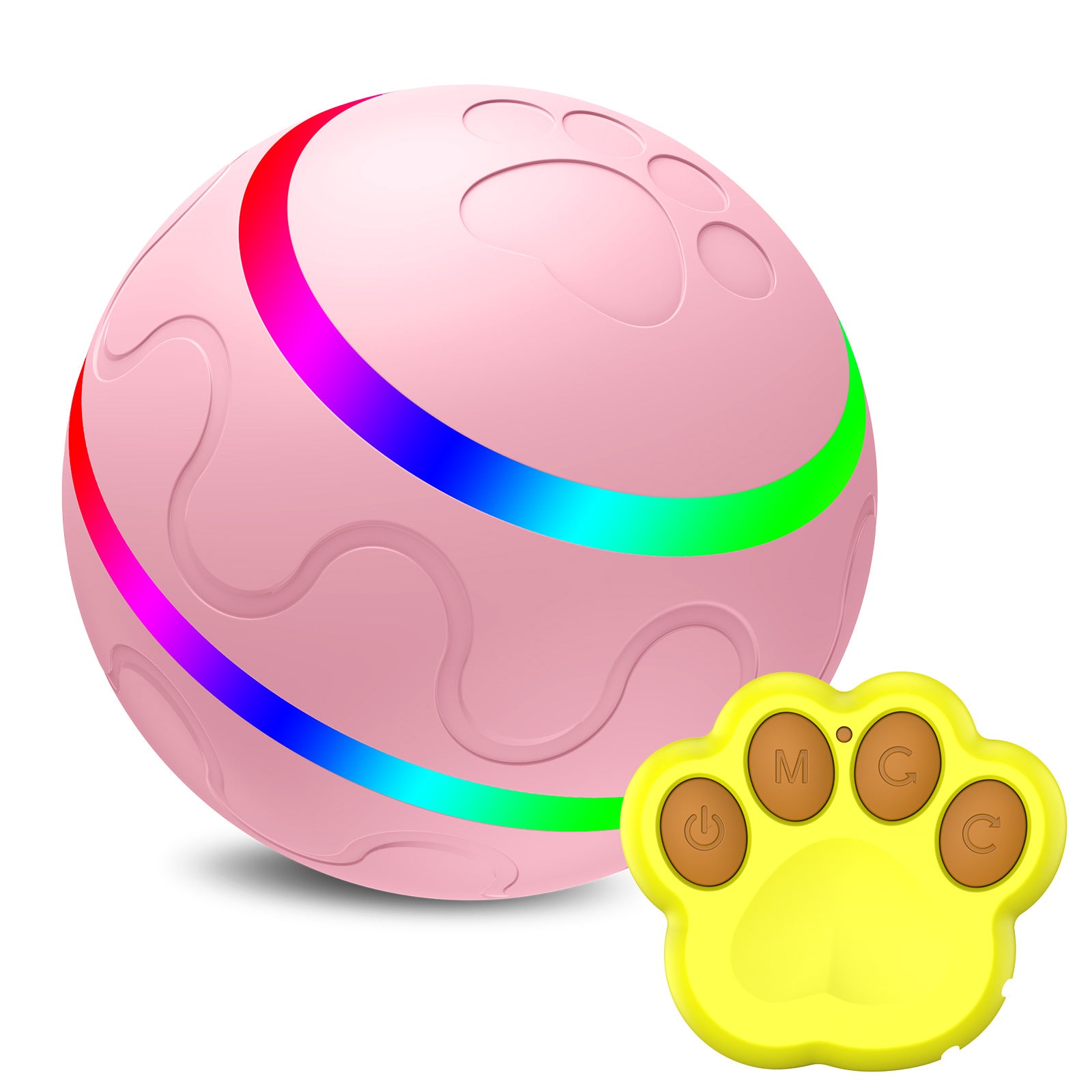 Chewer Tough Interactive Dog Toys Dog , Durable Motion Activated Automated Rolling Toys for Dogs and Cats, Small/Medium/Large Dogs, USB Rechargeable gravity ball