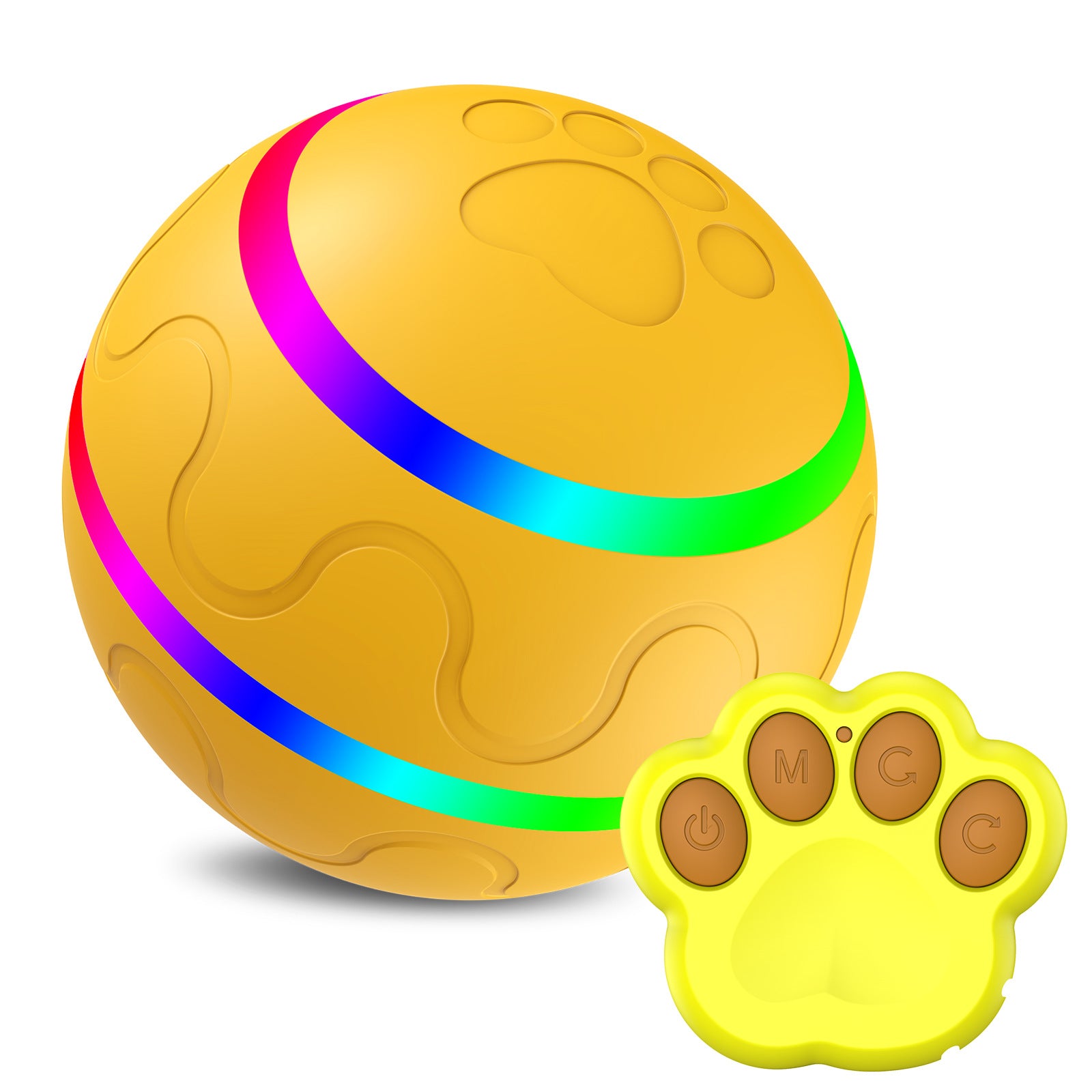 Chewer Tough Interactive Dog Toys Dog , Durable Motion Activated Automated Rolling Toys for Dogs and Cats, Small/Medium/Large Dogs, USB Rechargeable gravity ball